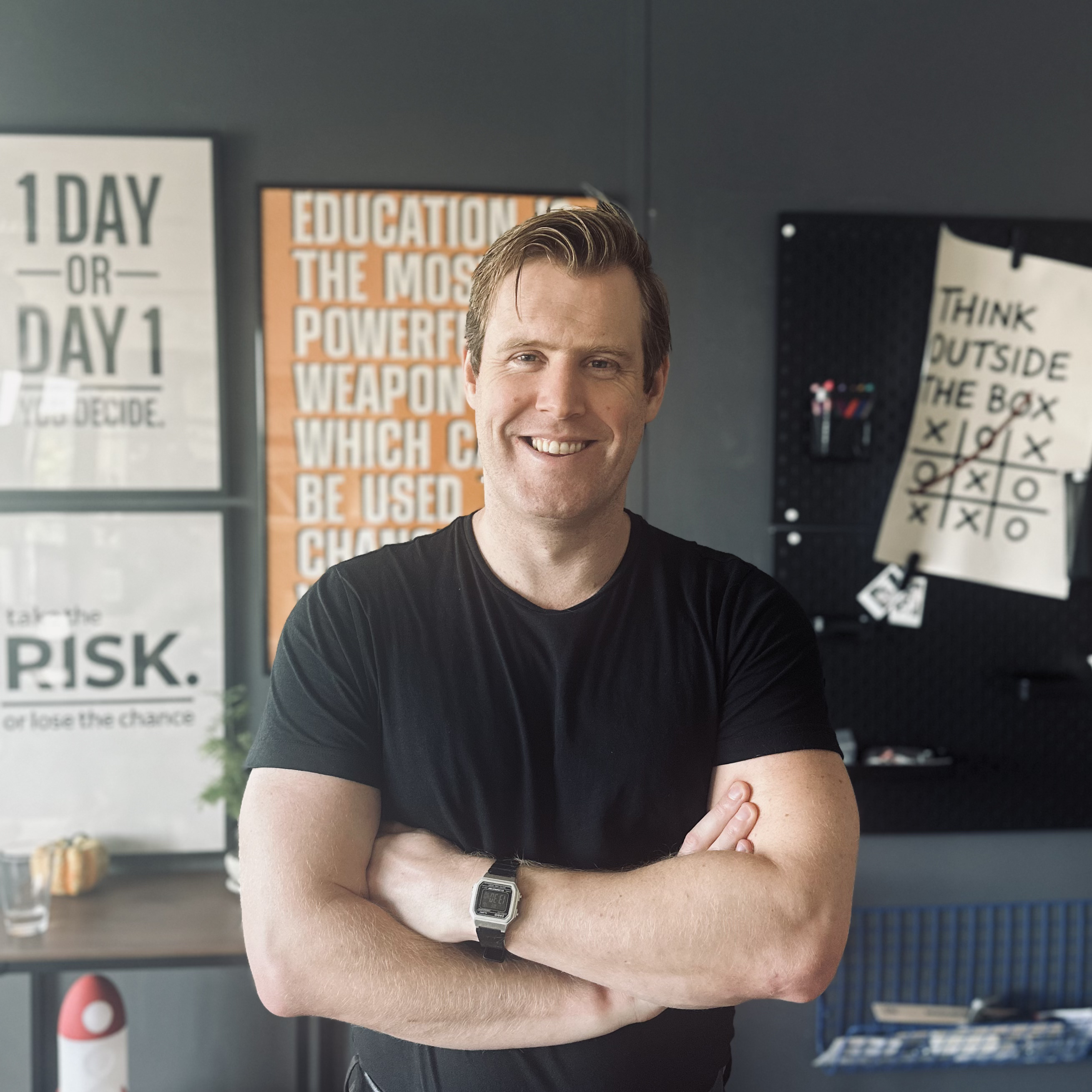 Portrait of Erik Oosterbaan Martinius at Team Academy Amsterdam